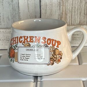 Vintage Chicken Soup Recipe Mug